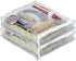 Heavy Duty Clear Vinyl Zippered Storage Bags (9" x 11" x 2") for Jewelry, Cosmetics, Crafts, 0.9 Gallon 2-Pack