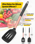 Pack of 2 Non-Stick Silicone Solid Turner Spatulas, High Heat Resistant BPA Free, Ideal for Cooking Fish, Eggs,