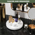 Turntable Vanity Tray 9 Inch for Perfume Candle, Bamboo Kitchen Sink Countertop Organizer for Glass, Sponge, Soap