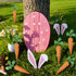 16 Easter Decorations Tree Picks Ornaments: pcs Large Pink Bunny Ear Carrots Picks Decorations, Cute Rabbit Ears