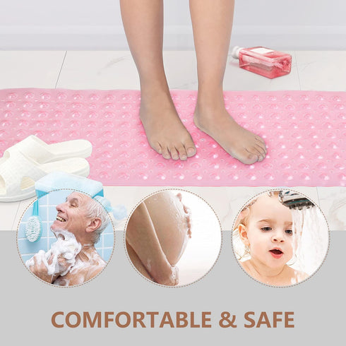 40 16 Inch 200 Sheepping Baby Bath Mat for Tub Non Slip Extra Long Cover Bathtub Mat for Toddler Kids X - Eco Friendly