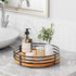 Wood Lazy Susan Turntable Organizer, 11" Round Wooden Lazy Susan for Kitchen Countertop, Dining Table, Pantry Storage