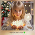 Patioman 70 Star Curtain Lights, Warm White Window Lights Stars Hanging Light with Remote Fairy Led Twinkle String