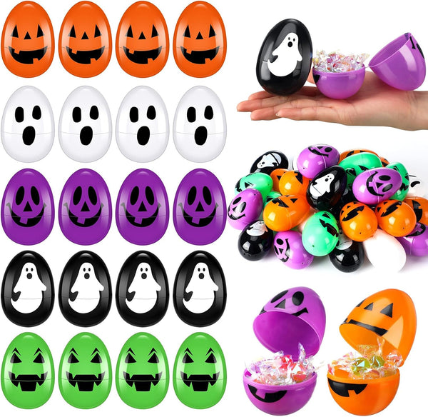 Libima 200 Pcs Easter Eggs 3" Plastic Eggs with Ghost Easter Skull Empty