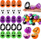Libima 200 Pcs Easter Eggs 3" Plastic Eggs with Ghost Easter Skull Empty