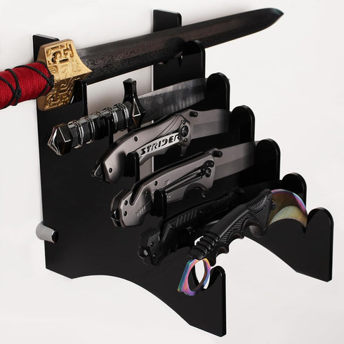 Knife Rack Display Stand, Wall Mount Acrylic Knife Rack, Knife Rack Storage, Knife Rack Display