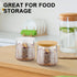 40 5 oz Tessco for You Pcs Yogurt Jar Lids Clear Plastic Silicone Bamboo Wood Container Lids with Silicone Sealing