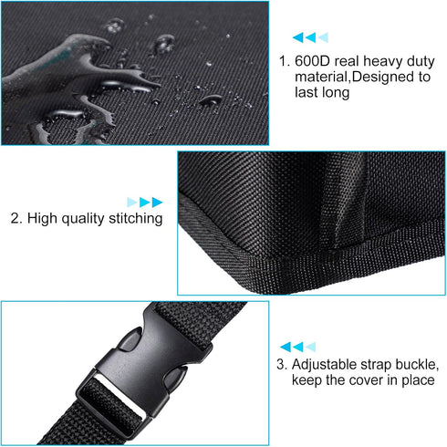 Heavy Duty 600D Oxford Air Conditioner Winter Cover for Outside Unit, AC Defender Cover (27.5Wx22.8Dx18.9H)