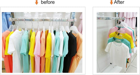 60 Pcs Clothes Hanger Connector Hooks, Mini Cascading Hanger Hooks for Velvet Huggable Hangers, Heavy Duty