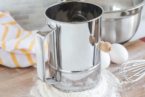 Fox Run 4639 Flour Sifter, Stainless Steel, 4-Cup