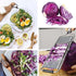 Ubrand 4 in 1 Multifunctional Vegetable Slicer, Cheese Grater, Potato Grater, Peeler Kitchen Tool for Salad, Fries,