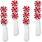 Supreme Housewares Peppermint Candy Cheese Spreaders, Hand-Painted Resin Handles with Stainless Steel