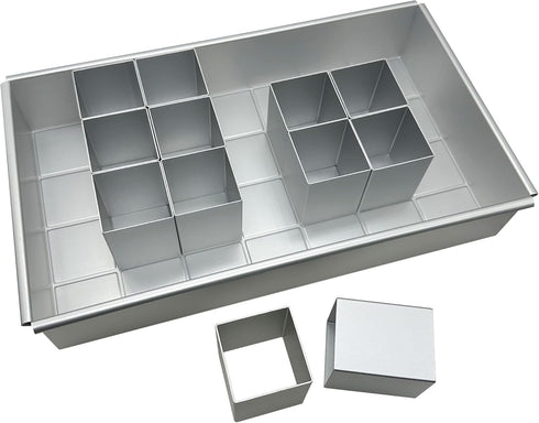 Woohome Cake Tins Non-Stick Baking Mould Set - Adjustable DIY Numbers and Letters Baking Moulds