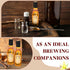 16 Bean(Black,5 oz) Tioncy Pcs Empty Vanilla Extract Bottles for Homemade Vanilla Jar Glass Bottle with Cap, Shrink