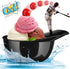 Baseball Helmet Ice Cream Snack Bowl, 8 oz Mini Baseball Cap Bowls, Kids Helmet Chip Bowl for Party (Black, 18 Pack)