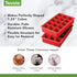 Tovolo Perfect Cube Ice Tray Set of 2, Candy Apple, Reusable Silicone Molds for Cocktails & Whiskey