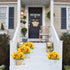 Uieke Artificial Fake Flowers, 6 Bundles Daisy Mums, UV Resistant Greenery Shrubs for Indoor Outdoor Home Decor (Orange
