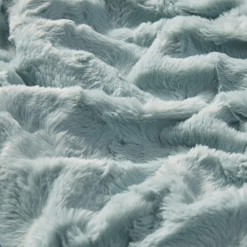 60x70 Madison Park Zuri Soft Plush Luxury Oversized Faux Fur Throw Animal Stripes Design, Faux Mink On The Reverse