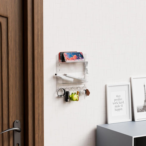 Yieach Bedside Shelf for Dorm Bed,Rv,Small Room and Nightstand,Wall Mounted Floating Shelves and Bedside Wall Organizer