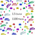 Happy Birthday Confetti Sprinkles, Table Scatters for Birthday Party Decoration, Metallic Foil Confetti, 1.5 Ounce