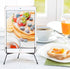 Mocoosy 4 Pack 8 Inch Improved Anti-Slip Plate Stands for Display, Picture Frame Holder Stand, Black Iron Easel Stands