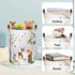 Clastyle 45L Woodland Animals Laundry Basket, Collapsible Waterproof Storage Basket with Handle - 14 * 17.7 in