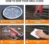 XSUPER 3 in 1 Nylon Grill Brush & Scraper, 18" Barbecue Cleaning Brush for Grill Cooking Grates