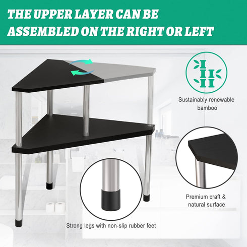 Counter Countertop 2-Tier Counter Weenson Bathroom Organizer Over Sink for Toiletries, Makeup, Kitchen Organizer Spice