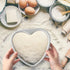 Youeon 3 Pcs Aluminum Heart Shaped Cake Pans, Nonstick with Removable Bottom, 4/6/8 Inch Baking Molds for Parties