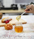 Syrup,9 Mkono Honey Dispenser Glass Honey Jar with Dipper and Lid Honey Pot Container for Home Kitchen Storing Honey