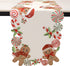 90 inches Gingerbread Table Runner Christmas Runners Embroidered Decorations Candy Cane Long for Kitchen Dinning Coffee