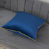 Avigers 20 x 20 Inches Navy Blue Solid Cushion Case, Luxury European Throw Pillow Cover for Couch Bedroom