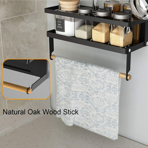 Rack,4 2 5 EASTTOWEST Magnetic Spice Tier Kitchen Magnetic Shelf for Refrigerator Fridge Organizer with Paper Towel