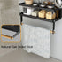 Rack,4 2 5 EASTTOWEST Magnetic Spice Tier Kitchen Magnetic Shelf for Refrigerator Fridge Organizer with Paper Towel