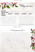 Vintage Floral Favorite Recipe Cards / 50 Pack Double Sided Cooking Ingredients Note Cards / 4" x 6" Flat Baking Directions Cards/Made In The USA by Canopy Street