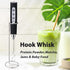 Milk Frother with Stand, Rechargeable Handheld Coffee Frother with 3 Stainless Whisks, Electric Whisk Drink Mixer