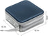 CD Case: 40 Capacity Hard Plastic DVD Disc Holders Storage Binder for Car, Home, Office, Travel (Dark Blue)