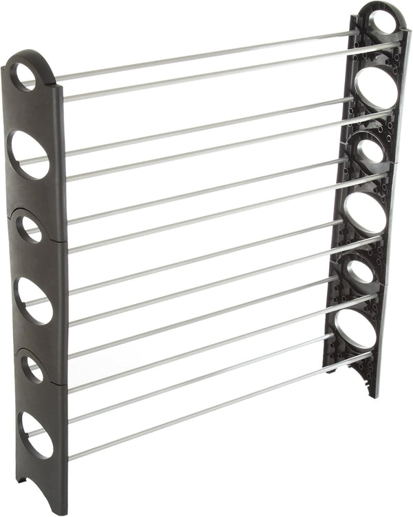 Everyday Home Stackable Shoe Rack 6-Tier Shoe Organizer for Closet, Bathroom, Entryway Footwear Shelf
