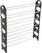 Everyday Home Stackable Shoe Rack 6-Tier Shoe Organizer for Closet, Bathroom, Entryway Footwear Shelf