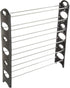 Everyday Home Stackable Shoe Rack 6-Tier Shoe Organizer for Closet, Bathroom, Entryway Footwear Shelf