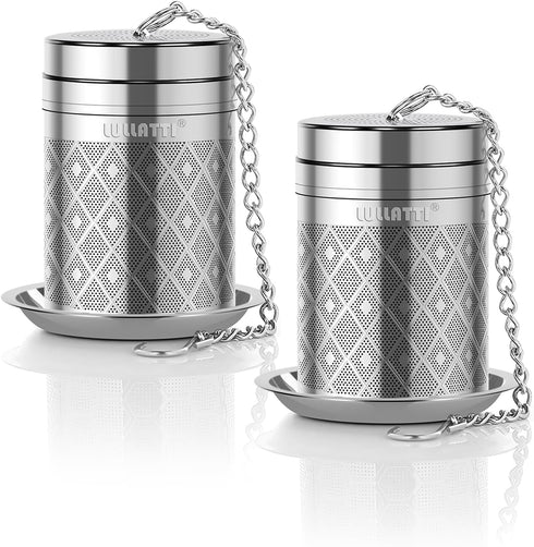 Tea Infusers for Loose Tea – 18/8 Stainless Steel Tea Strainer Set, Extra Fine Mesh Tea Steeper for Brew Tea, Spices &