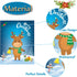 Funnlot Christmas Games for Kids, Pin The Nose on The Reindeer, Holiday Party Game with 24 Noses Stickers & Blindfold