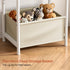 MISSLO Nursery Side Table for Living Room with Storage Basket Small End Tables for Small Spaces Kids Nightstand