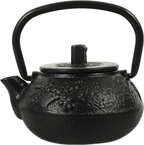 Luxshiny Cast Iron Teapot - Mini Iron Teapot, Chinese Kung Fu Teapot for Office, Home, Tea House, Stove Kettle, Chinese