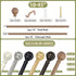 Wood Curtain Rods for Windows, 28 to 48 Inch Adjustable Heavy Duty Drapery Rods