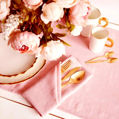 100% Cotton Cloth Napkins Set of 4, Washable Dinner Napkins 18x18 Inches with Hemmed Edges for Events & Parties