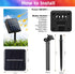 33FT 100 8 ANJAYLIA LED Solar Rope Lights Outdoor Waterproof, Solar Powered Rope String Lights with Modes for Outdoor