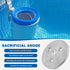 Zinc Anode Weight Plate - Anti-Corrosion and Electrolysis, Protects Metal Components in Salt System Pool (2 Pack)