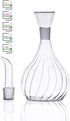 HAIZEEN 13 oz/380 ml Olive Oil and Vinegar Dispenser Glass Cruet Decanter - Keeps Oil Fresh Longer, No Funnel Needed