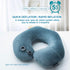 Inflatable Travel Neck Pillow - Washable U Shaped Pillowcase for Airplane, Train, Car, Office Napping
